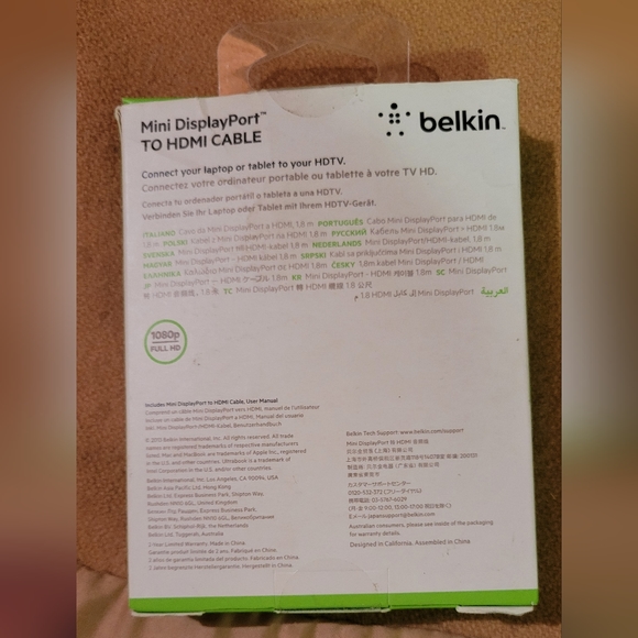 Mini displayport to hdmi cable | NWT - Picture 3 of 7